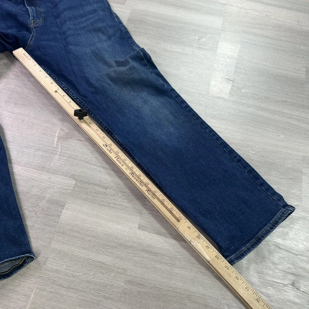 Calvin Klein Jeans Mens 36x30 Blue Regular Straight Cotton Denim Med Wash Pants